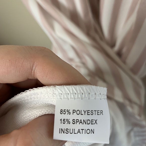 LAST 1! SMALL Striped coffee summer dress - Picture 6 of 12